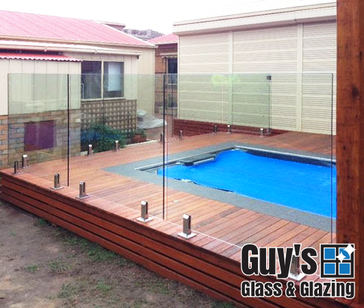 Example of glass balustrade used for pool fencing in Traralgon 2015 - simple and easy to do