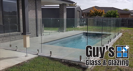 Back right view of glass pool fence in Traralgon 2018 
