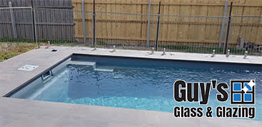 Installing the footings for glass panels for glass pool fencing in Traralgon 2018